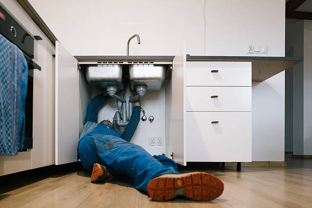 Professional Drain Cleaning technician working in Fox Island, WA